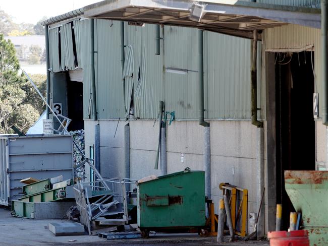 Biocoal Recycling Plant 2019 before it was cleaned up by PAR Recycling (AAP Image/Sue Graham)