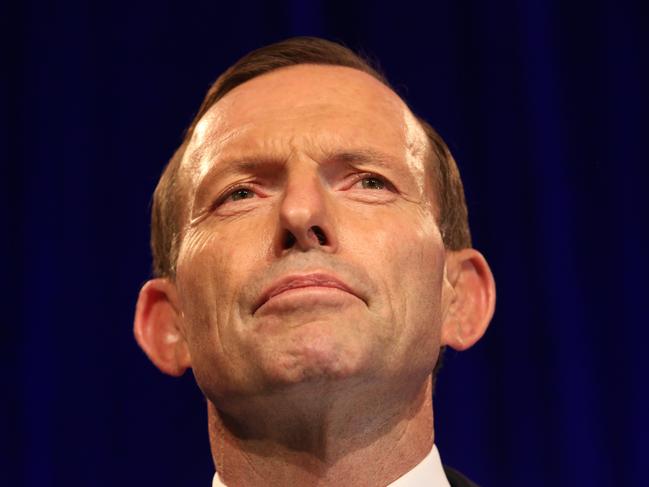 Tony Abbott on election night, September 7, 2013. Picture: Gary Ramage