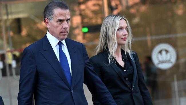 Hunter Biden, son of US President Joe Biden, and his wife Melissa Cohen. Picture: AFP