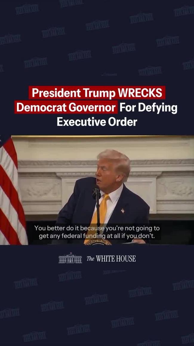 President Trump threatens Democrat Governor 'You better comply' 