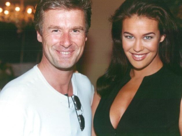 Martin Walsh and model Megan Gale in Naples early in her modelling career.