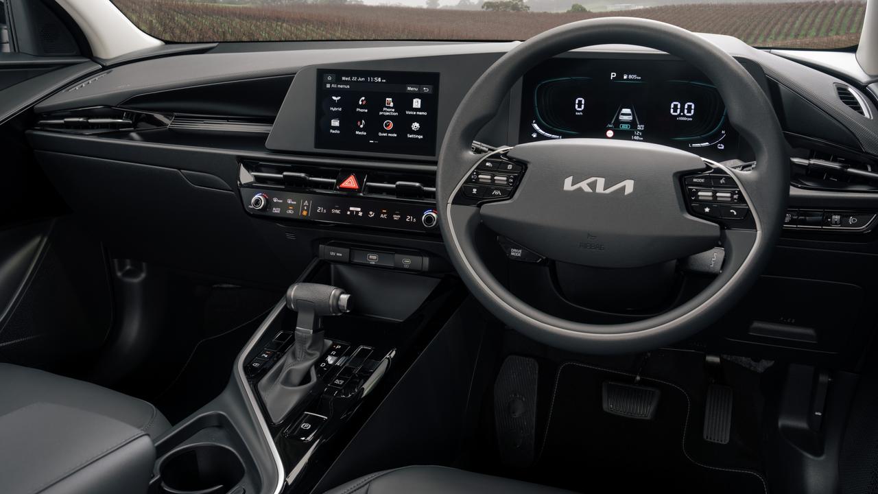 The interior is packed with hi-tech features.