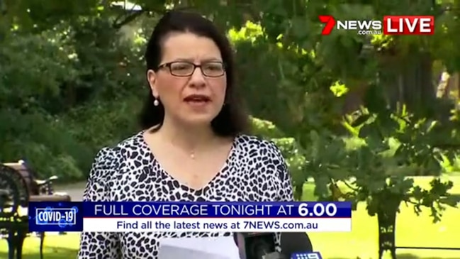 Health Minister Jenny Mikakos caught out on hotel guards (7 News)