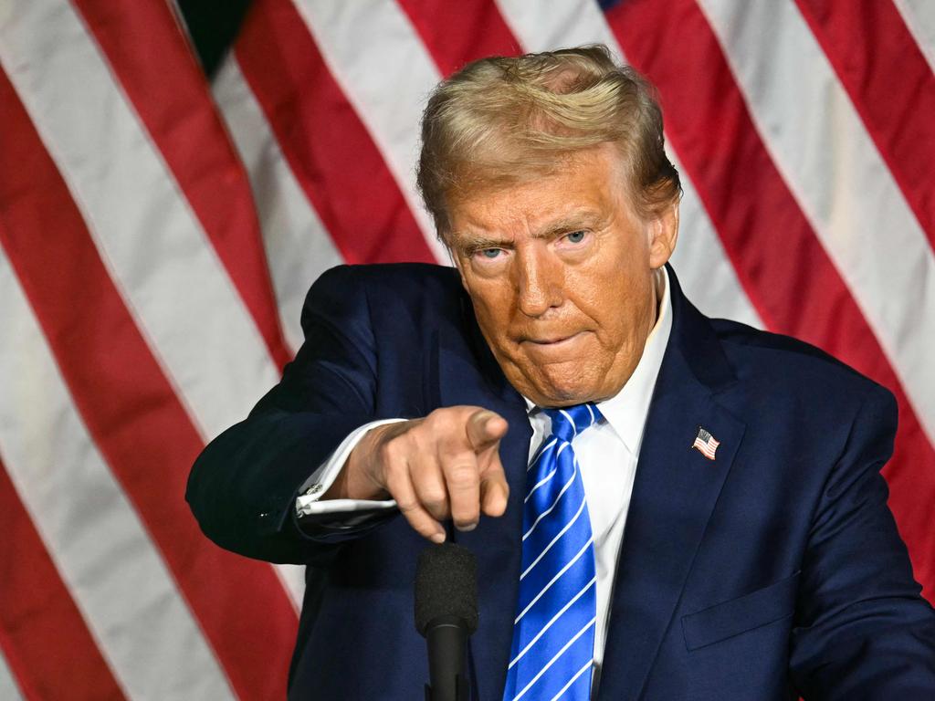 Donald Trump speaks during a campaign event at Discovery World in Milwaukee, Wisconsin, this week. Picture: AFP