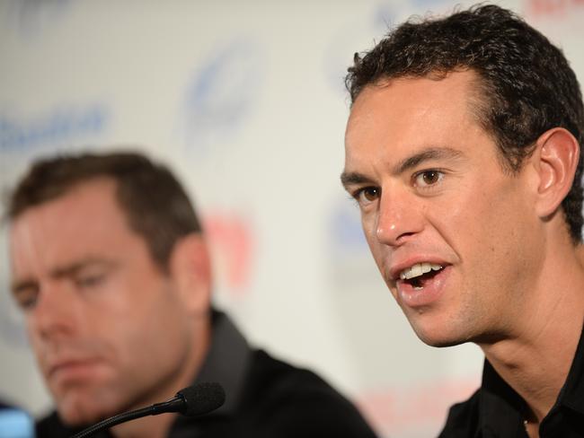 17/1/15 - Tour Down Under pre-race press conference with the favourites - Richie Porte at the Hilton. - Photo Naomi Jellicoe