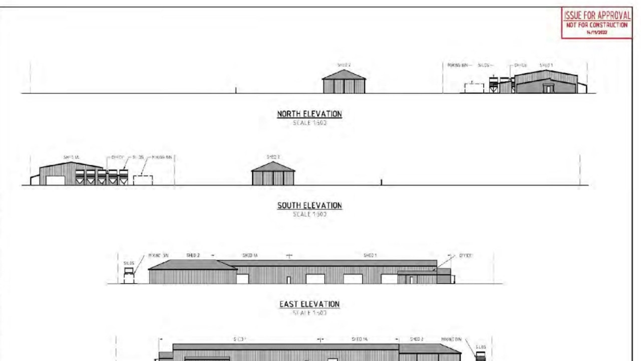 Plans for a new fertiliser manufacturing facility in Kingaroy which will be on the already existing E. E. Muir and Sons facility.