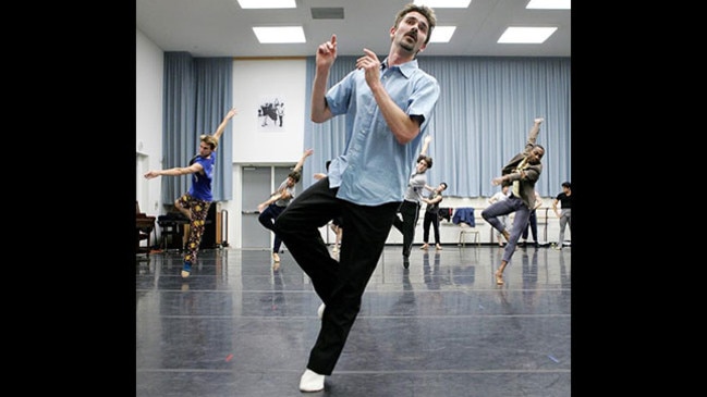 Stanton Welch rehearsing with Houston Ballet dancers. Picture: Bruce Bennett