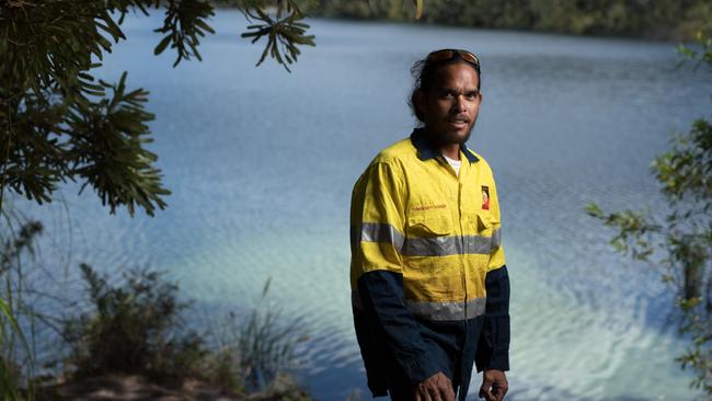 Patrick Coolwell is employed by QYAC as a ranger on North Stradbroke Island. Picture: supplied