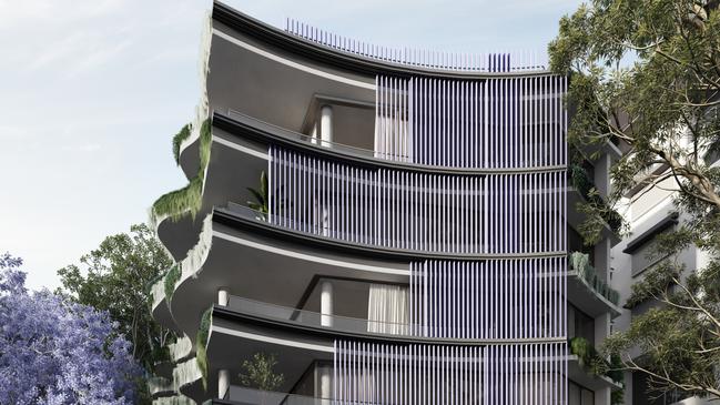 An artist's impression of 'Moray House', where the penthouse sold for $15.75m. Supplied by Spyre Group.