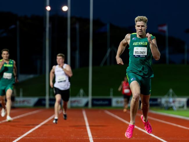 Ash Moloney at the Oceania Championships in Fiji. Picture: Casey Sims/Oceania Athletics