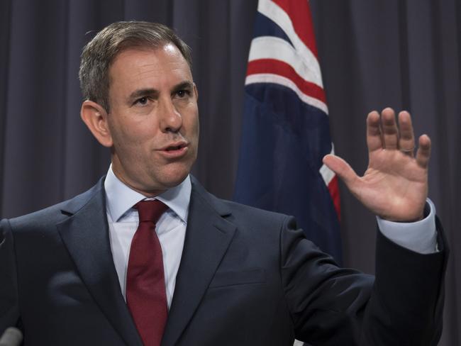 CANBERRA, Australia, NewsWire Photos. May 10, 2024: Federal Treasurer Jim Chalmers and Minister for Finance Katy Gallagher hold a press conference at Parliament House in Canberra. Picture: NCA NewsWire / Martin Ollman