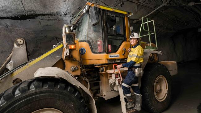 Mine worker Melissa McNamara at Newmont’s Cadia operation, near Orange, in central NSW. Picture: Newmont Cadia Website