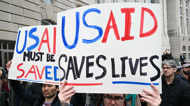 The US government's giant humanitarian agency USAID has become a particular target. Picture: Mandel Ngan/AFP