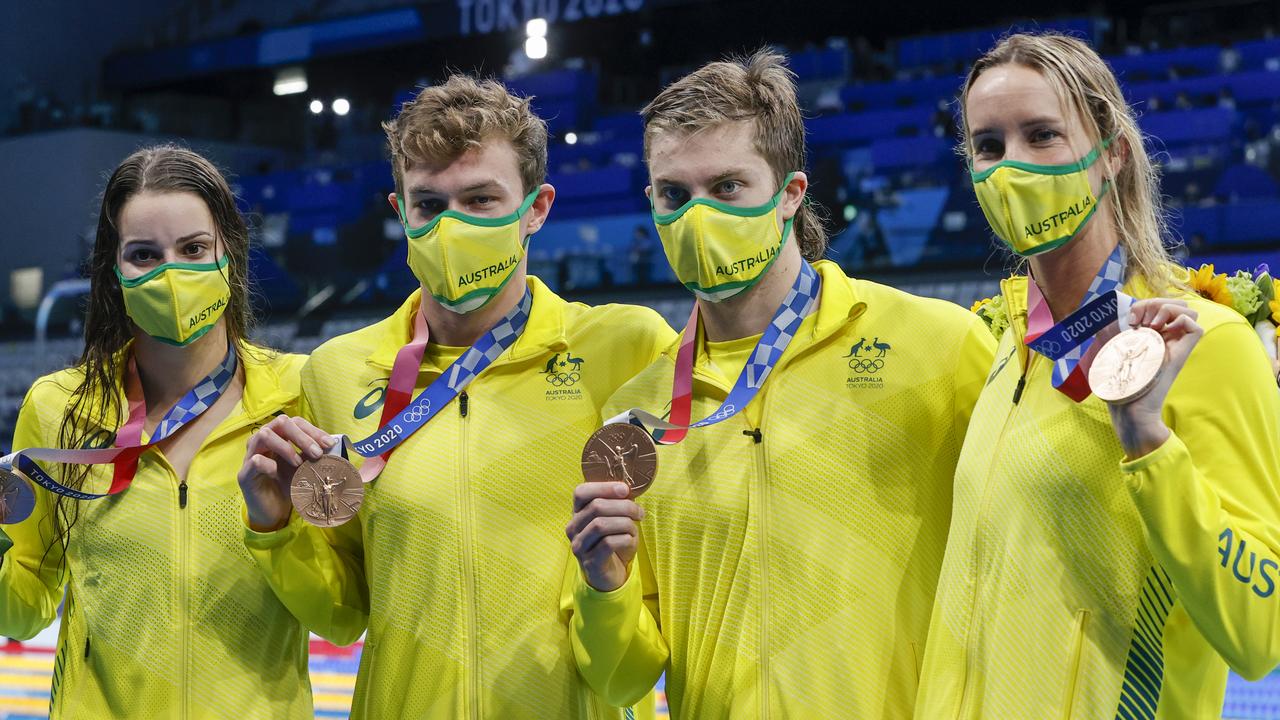 Emma McKeon spurred Australia home to the bronze. Picture: Alex Coppel.