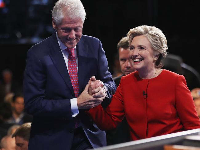 The Clintons earned $US10.75 million in 2015, according to their tax filings. Picture: Joe Raedle/Getty Images/AFP