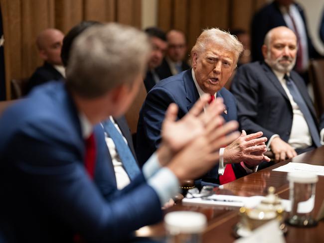 President Donald Trump said it was a ‘very positive’ meeting. Picture: X