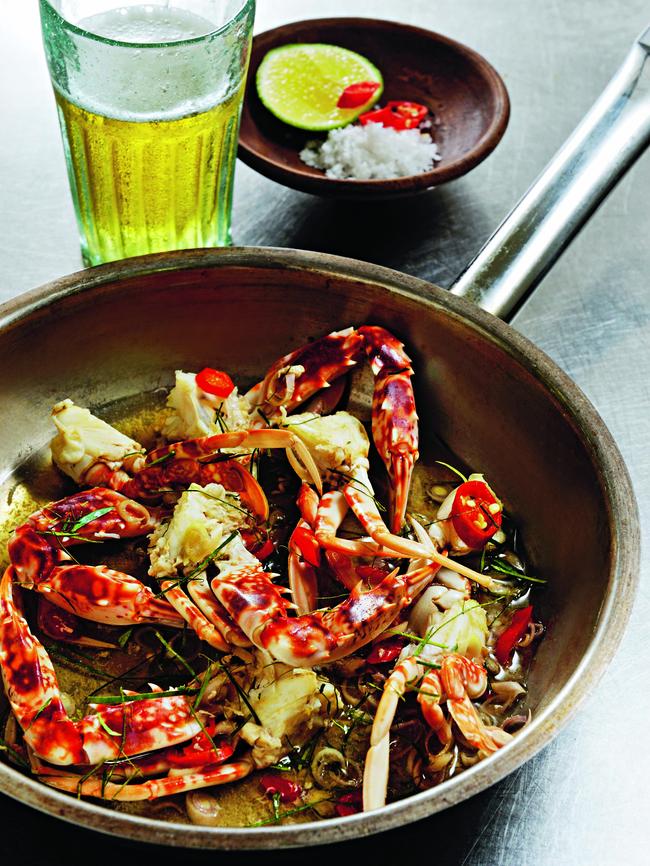 Vietnamese crab cooked in beer.