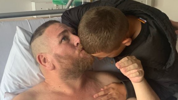 Nathan, 45, is the “rock” of the Madden family. Pictures: GoFundMe/Supplied.