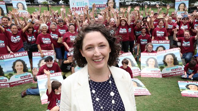 Dickson Decides unveil their Independent candidate, Ellie Smith, who will run against Peter Dutton in Dickson. Picture: Liam Kidston