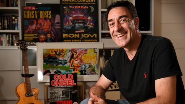 The life of Australian music icon Mick Mazzone was celebrated at his funeral at the National Wine Centre after he passed away last week battling cancer. Picture: Tricia Watkinson