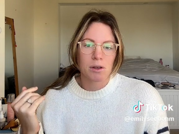 Olympic Swimmer Emily Seebohm reveals shocking break-in at Brisbane home during tiktok video. Picture: tiktok @emilyseebohm