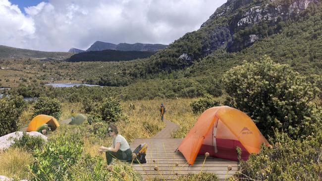 Artist's impression of Tasmania's "next iconic walk" in the Tyndall Range on the state's West Coast. Picture: Supplied