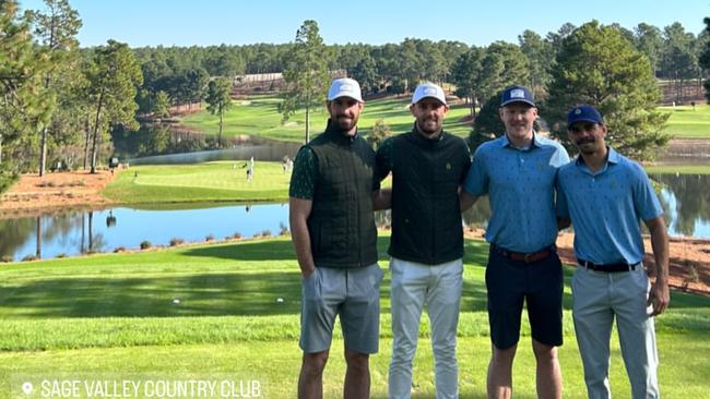 Brisbane Lions Charlie Cameron, Jack Gunston and Darcy Gardiner are having a hit alongside Hawthorn captain James Sicily in the United States.