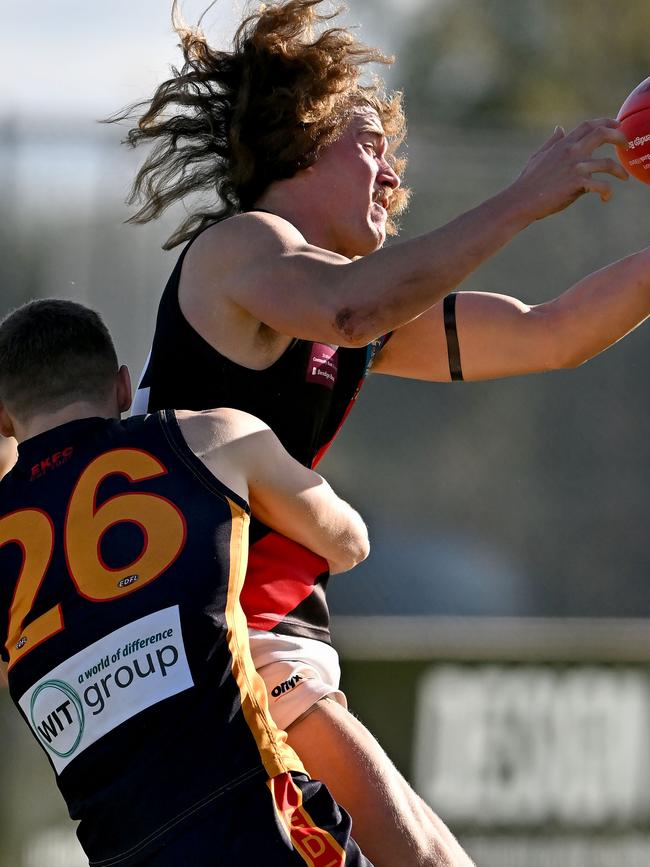 Lachlan Stredwick in action for Pascoe Vale. Picture: Andy Brownbill