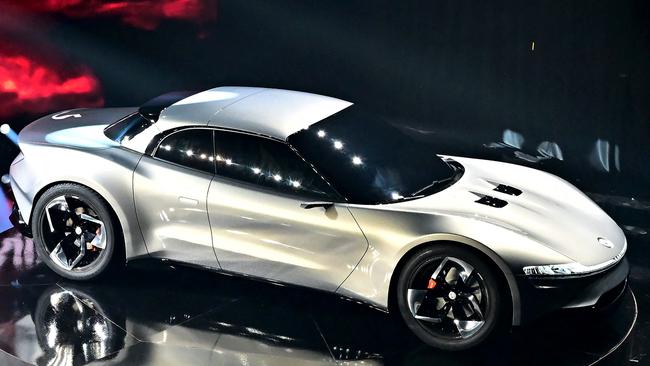 The Fisker Ronin will be able to hit 100km/h from a standstill in 2.0 seconds. (Photo by Frederic J. BROWN / AFP)