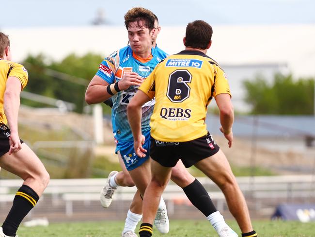 Pride's Mason Kira in the Hostplus Cup Queensland Rugby League (QRL) match between the Northern Pride and the Sunshine Coast Falcons, held at Barlow Park, Cairns Picture: Brendan Radke