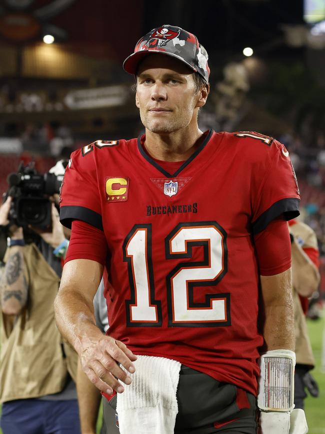 Tom Brady had a bad 2022. Photo by Mike Ehrmann/Getty Images.