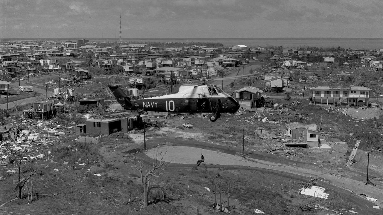 The Australian military’s response to Cyclone Tracy was “almost immediate”, says Dr Booth. Picture: Supplied.