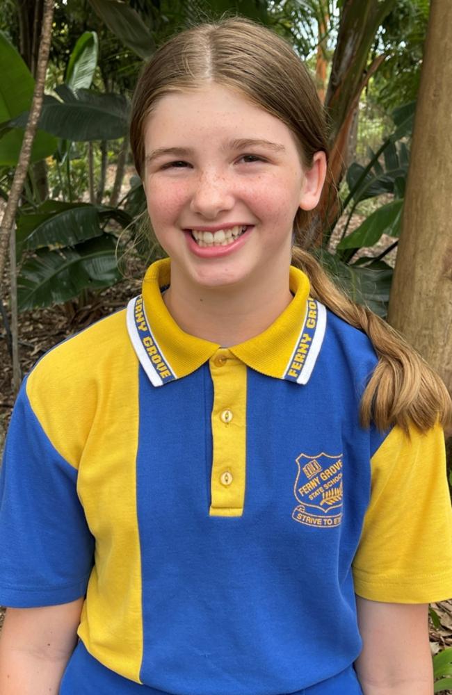 Zoe, Ferny Grove State School vice-captain, Picture: Contributed