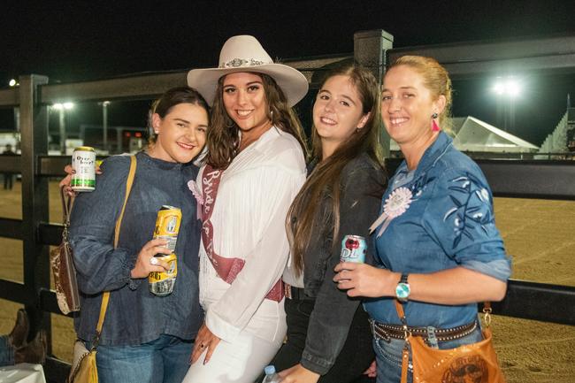Lucie- Anne Kirk, Maddison Borg, Chelsea Laird and Tammy Davidson at the PBR at The Bull Pit Bull Bash Bloomsbury QLDPicture: Michaela Harlow