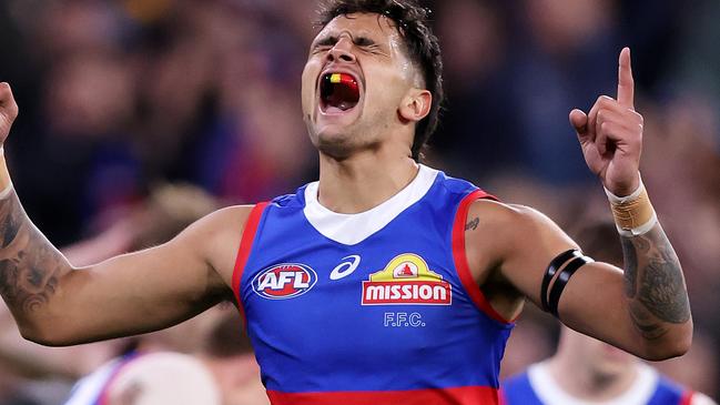 Western Bulldogs gun Jamarra Ugle-Haganis on a managed pre-season as he deals with personal issues. Picture: Mark Stewart