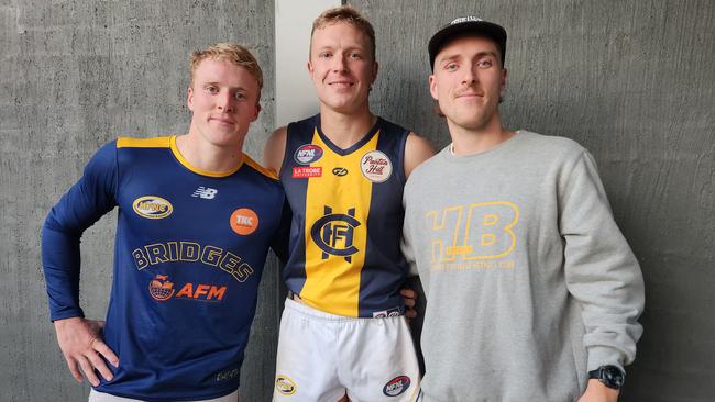 Hurstbridge's Wild brothers, Cam, Jake and Mitch.