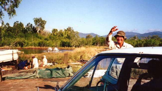 The prawn hatcheries on the Wah Day farm circa 2000s. photo: Supplied