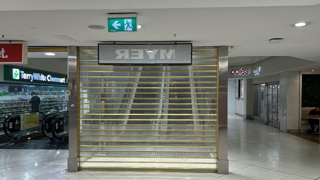 The former Myer Centre, now newly named, Uptown, resembles a ghost town. Pic: Lyndon Mechielsen