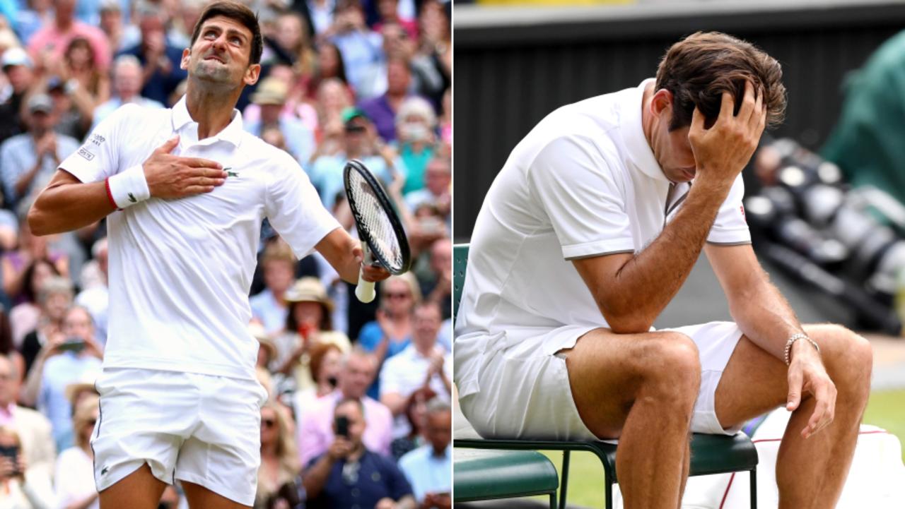 Wimbledon final 2019 Novak Djokovic def Roger Federer score