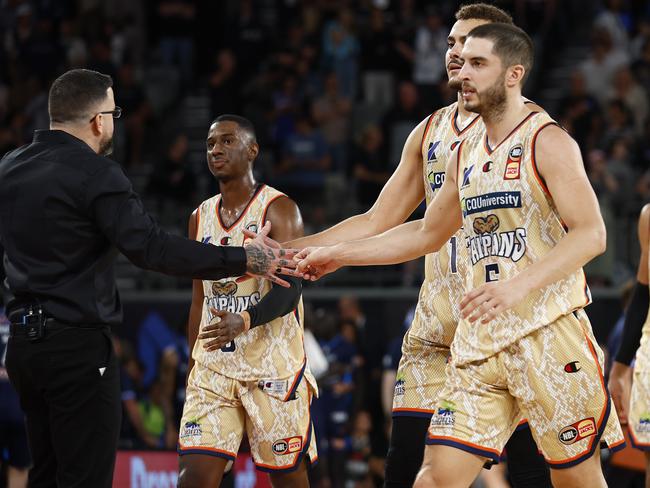 Mirko Djeric at full-time. Picture: Daniel Pockett/Getty Images