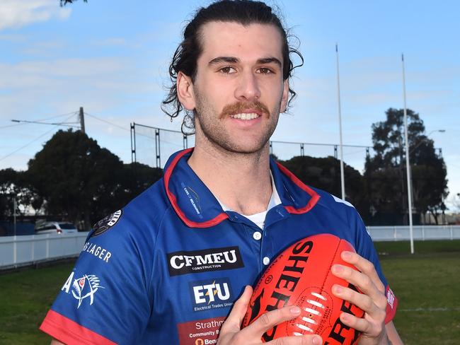 Coburg footballer Robbie Fox has had an impressive year in the VFL and has attracted AFL interest which seen him invited to the State Draft Combine.