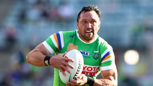 Jordan Rapana is free to face the Bulldogs this weekend after he avoided a ban for tripping Reimis Smith. Picture: Mark Nolan/Getty Images