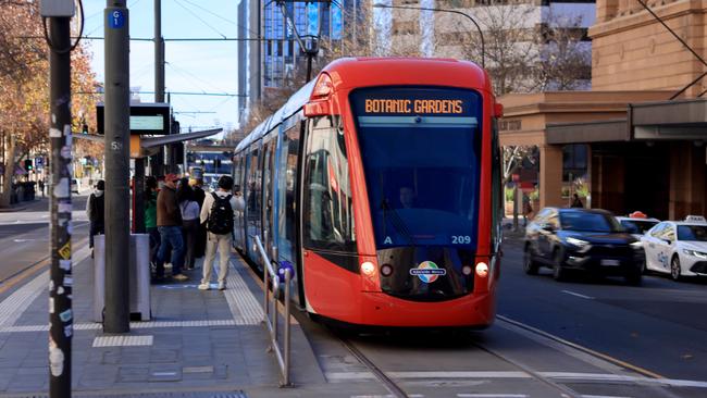 Adelaide’s public transport system has been thrown into chaos. Picture: NCA NewsWire / Kelly Barnes