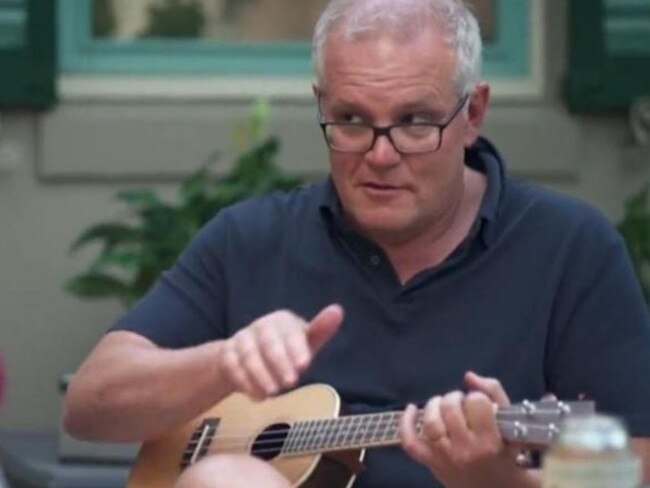 Scott Morrison's ukulele performance on 60 Minutes.