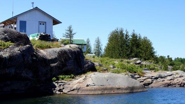 Pearl Island comes complete with a cabin and cottage. Picture: Private Islands Online