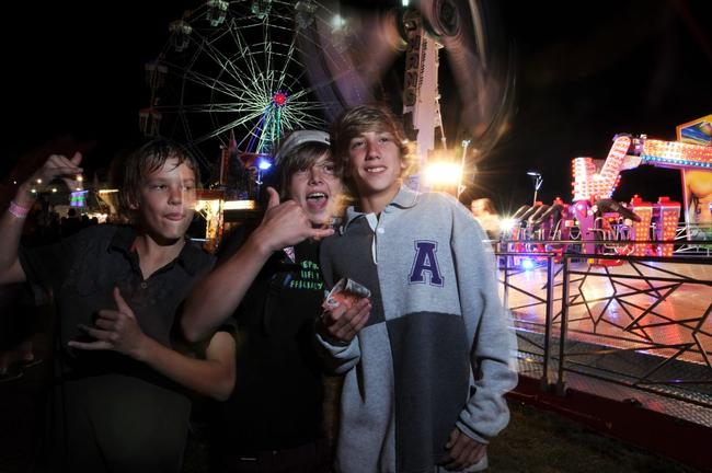 Jaamal Willmott, Harley and Kyron Lawes. Picture: Renee Pilcher