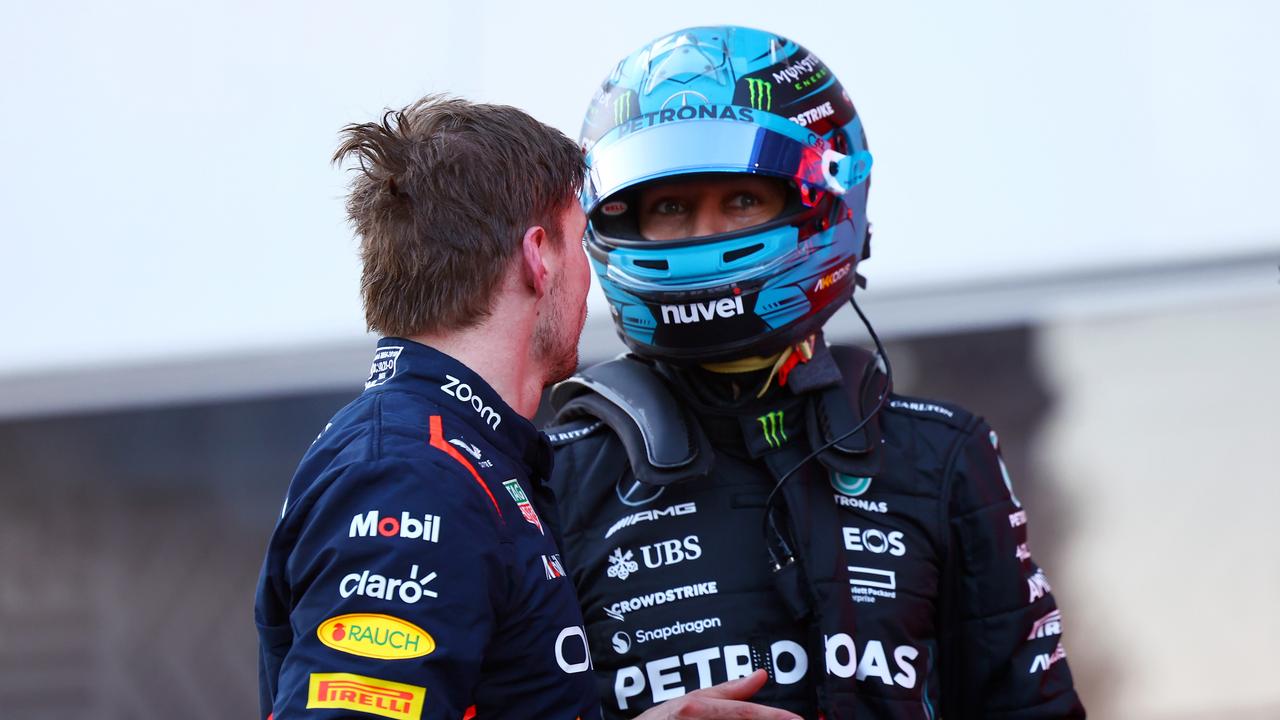 The two drivers had a few confrontations throughout 2024. (Photo by Mark Thompson/Getty Images)