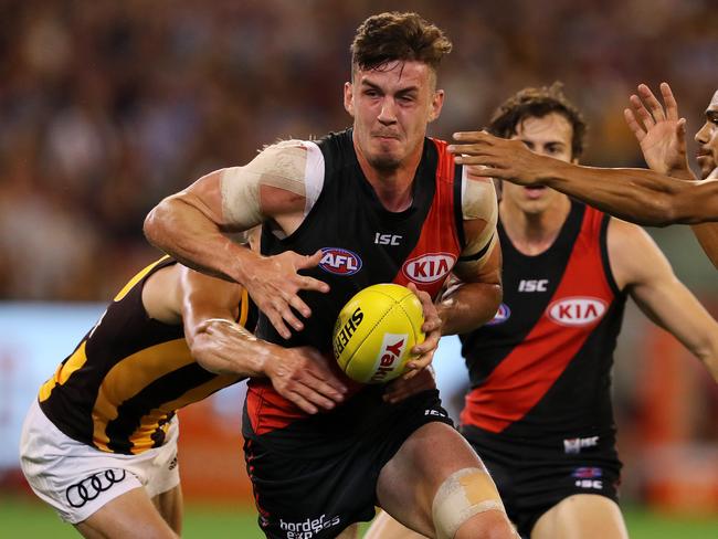 Essendon's Michael Hartley worked his way up to the AFL from Coburg. Picture: Michael Klein