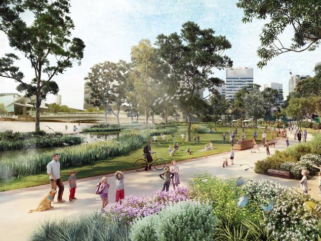 Lord Mayor Sally Capp’s has called Greenline her “passion project”. Picture: Supplied