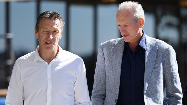 Craig Bellamy and Wayne Bennett. Picture: AAP